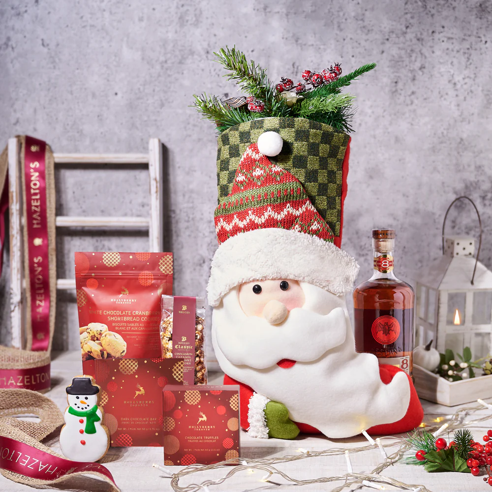 Christmas Gift Baskets with Liquor
